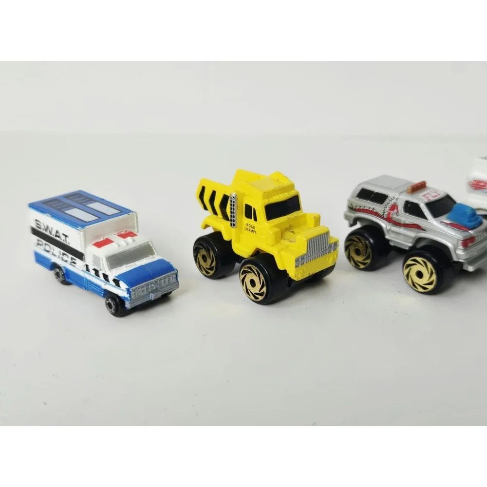 Vintage Galoob Micro Machines race car truck lot dump truck semi wrecker